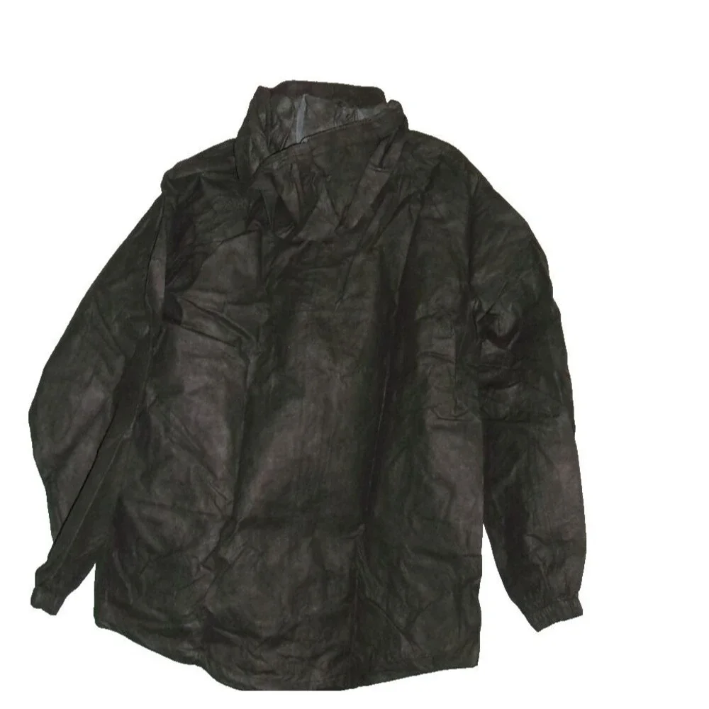Frogg Toggs Gray Rain Jacket Sz. M/L Polypropylene Lightweight Motorcycle Mens